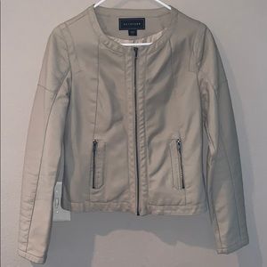 Faux Leather Moto Jacket